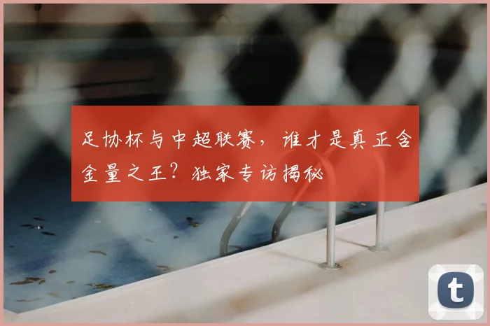 足协杯与中超联赛,谁才是真正含金量之王?独家专访揭秘